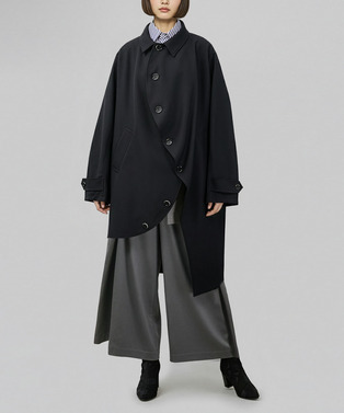 BALL POLYESTER SOUTIEN COLLAR COAT