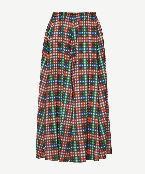 LED CHECK SKIRT 詳細画像 RED 2