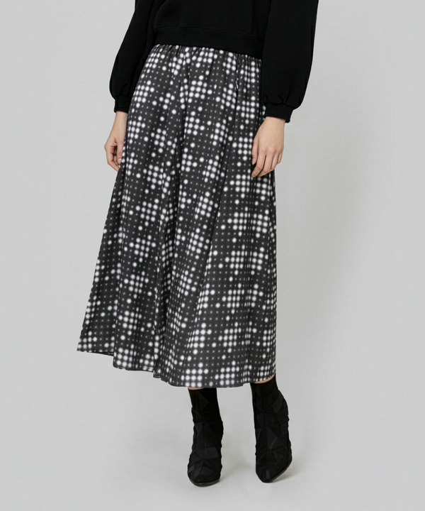LED CHECK SKIRT 詳細画像 BLACK 1