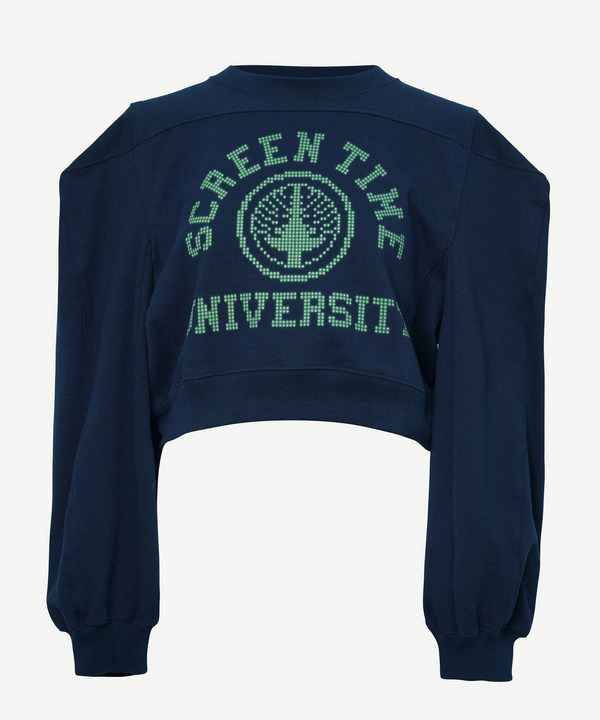 BOX CREW NECK SWEAT 詳細画像 BLACK 2