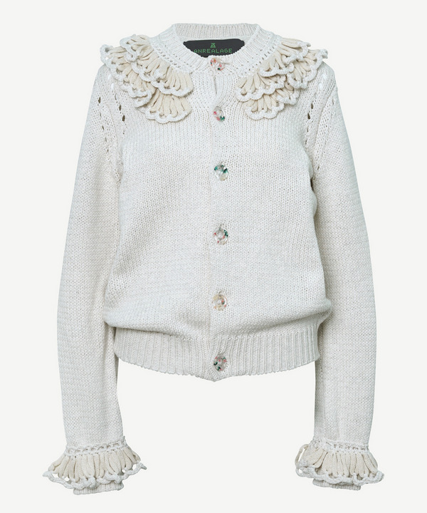 FRILL CARDIGAN 詳細画像 WHITE 1