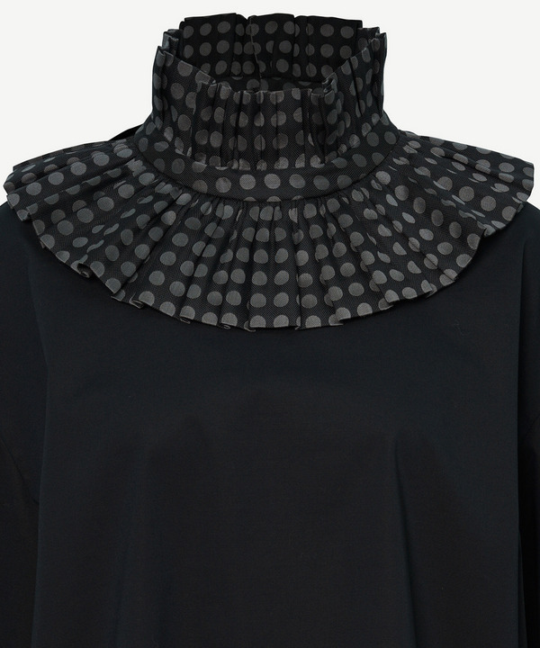 RUFFLE COLLAR BLOUSE 詳細画像 BLACK 2