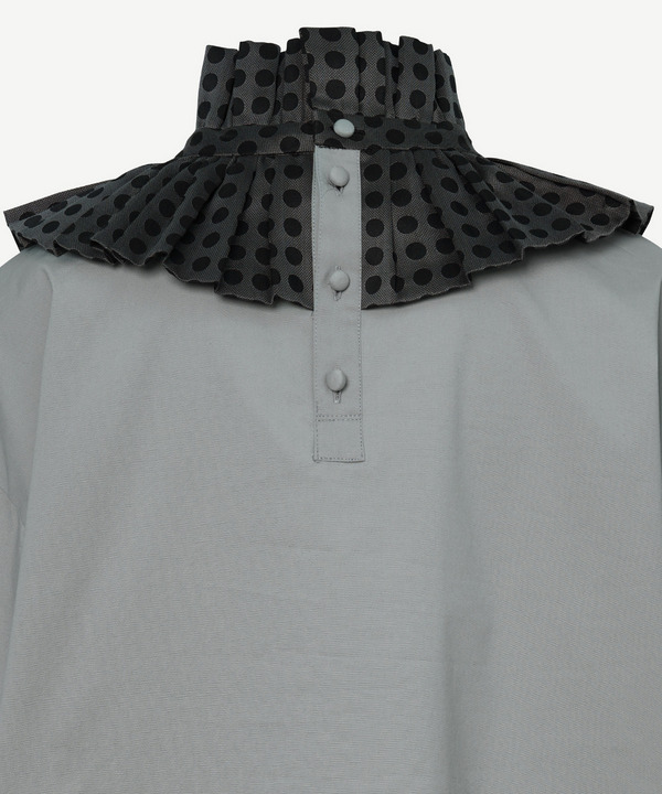 RUFFLE COLLAR BLOUSE 詳細画像 BLACK 6