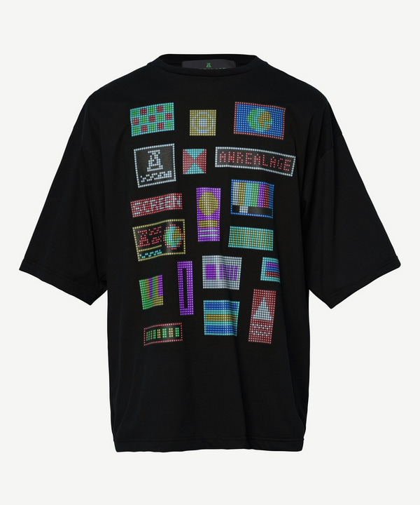 SCREEN WAPPEN PRINT T-SHIRTS 詳細画像 BLACK 1