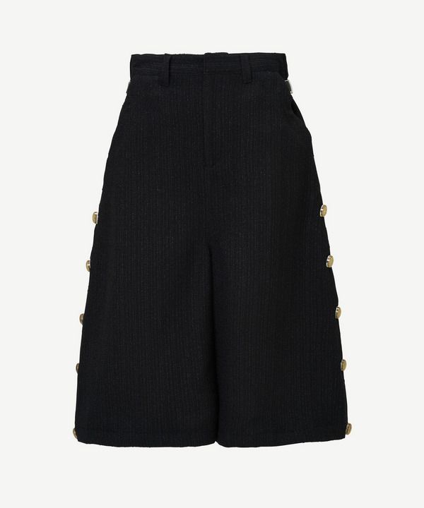 BUTTON TWEED SHORTS 詳細画像 BLACK 1