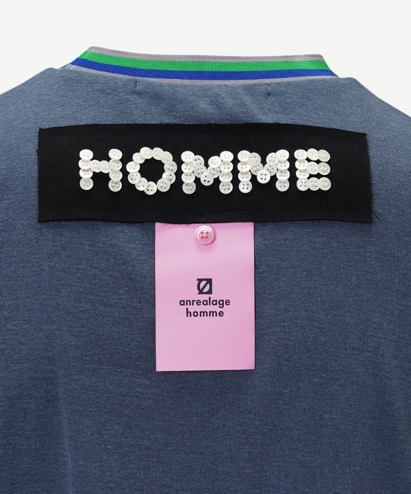 HOMME BUTTON T-SHIRT 詳細画像 NAVY 2