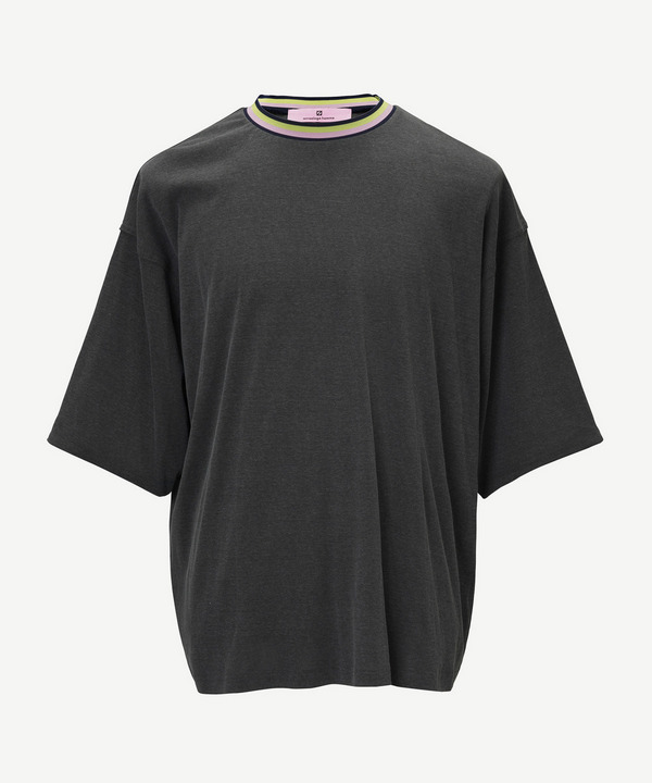 HOMME BUTTON T-SHIRT 詳細画像 CHACOAL GRAY 1