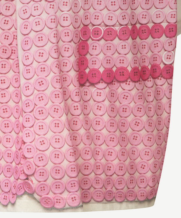 PHOTO GRAPHIC PINK BUTTON T-SHIRT 詳細画像 WHITE 5