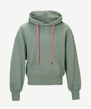 PATCHWORK SWEAT HOODIE