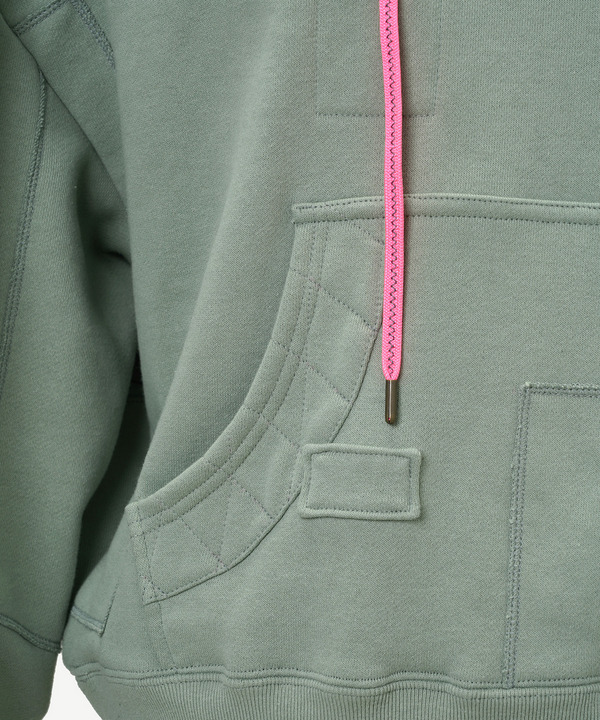 PATCHWORK SWEAT HOODIE 詳細画像 WHITE 6