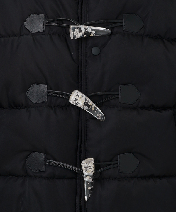 FLOWER TOGGLE SHORT PUFF JACKET 詳細画像 BLACK 5