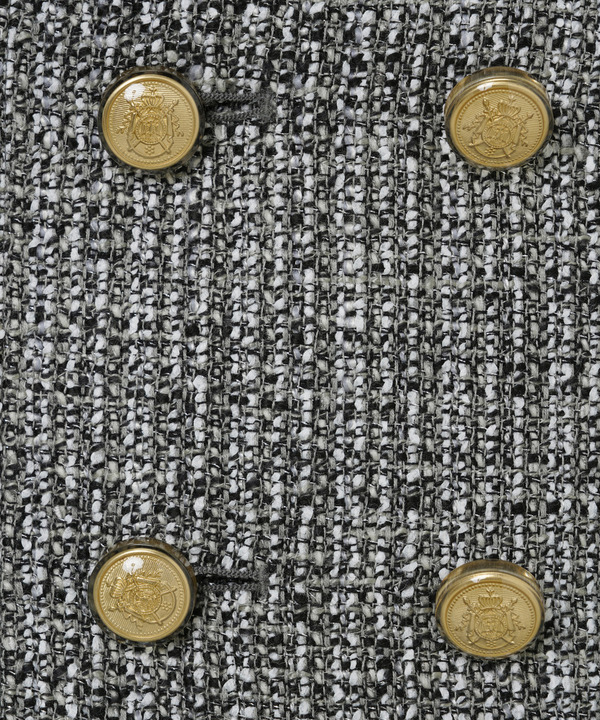 DOUBLE BUTTON TWEED JACKET 詳細画像 BLACK 5