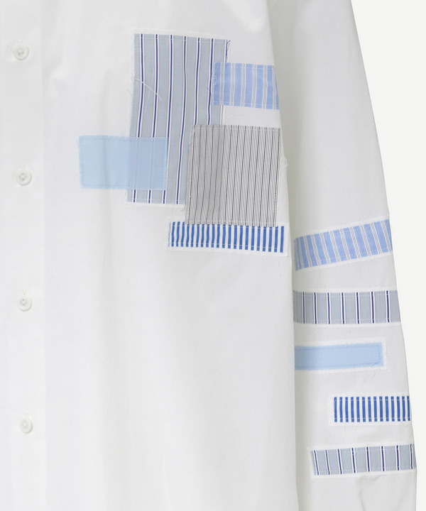 HOMME PATCHWORK SHIRT 詳細画像 SAX 8