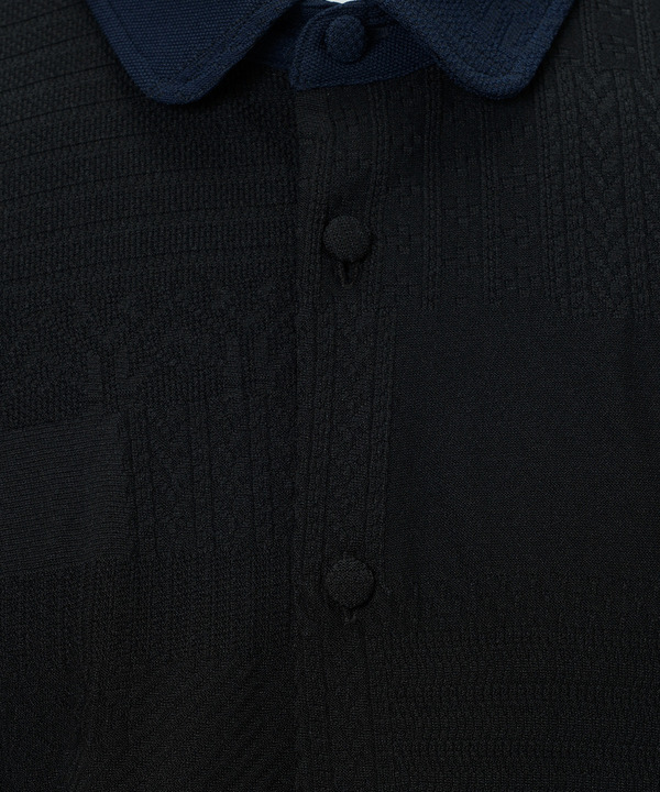 1st anniversary decoration tag jacquard shirt 詳細画像 NAVY 8