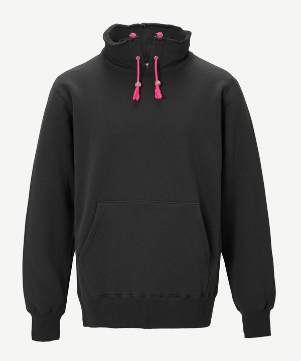 CUT OFF HIGH NECK HOODIE 詳細画像 GRAY 1