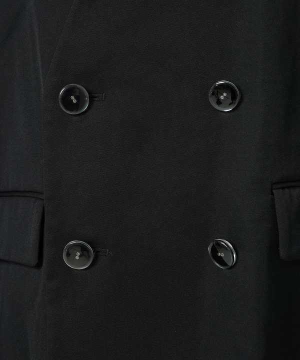 FADE LAPEL DOUBLE JACKET+DETACHED BONE SAILOR 詳細画像 BLACK 6