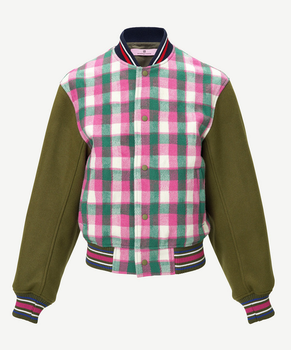 CHECK PANEL STADIUM JUMPER 詳細画像 PINK 1