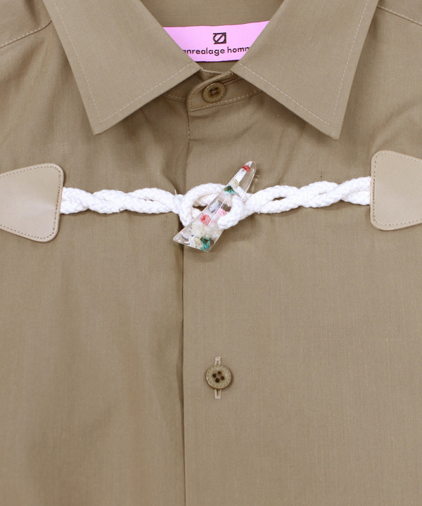FLOWER TOGGLE PANEL CUFF SHIRTS 詳細画像 WHITE 6