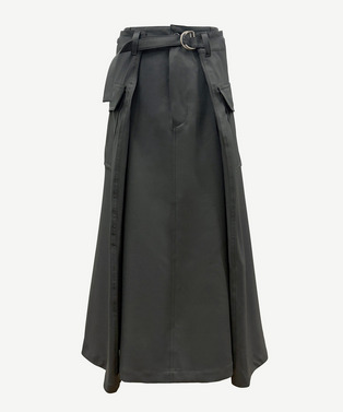 WRAP POLYESTER SKIRT