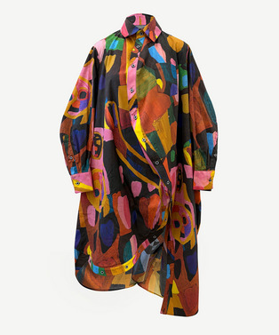 ANREALAGE×HERALBONY BALL SHIRT ONE PIECE