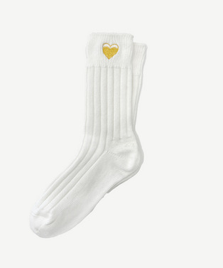 ICONIC HEART RIB SOCKS 詳細画像