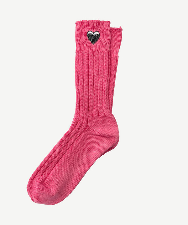 ICONIC HEART RIB SOCKS 詳細画像 WHITE 3
