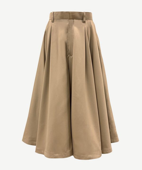WIDE FLARED HALF PANTS 詳細画像 BEIGE 1