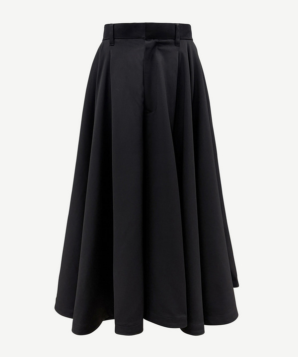 WIDE FLARED HALF PANTS 詳細画像 BLACK 1