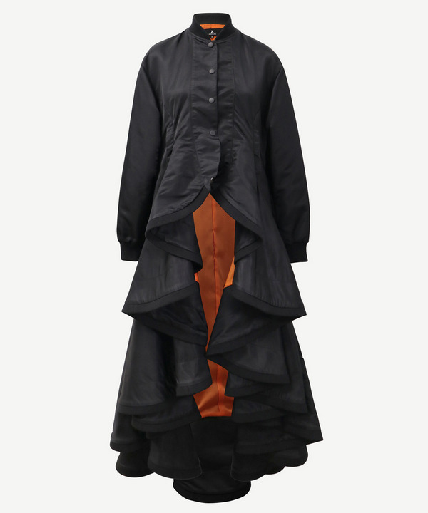 RUFFLED JACKET DRESS 詳細画像 BLACK 1