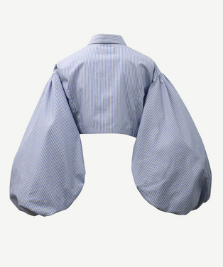 VOLUME POWER SLEEVE CROPPED SHIRT 詳細画像