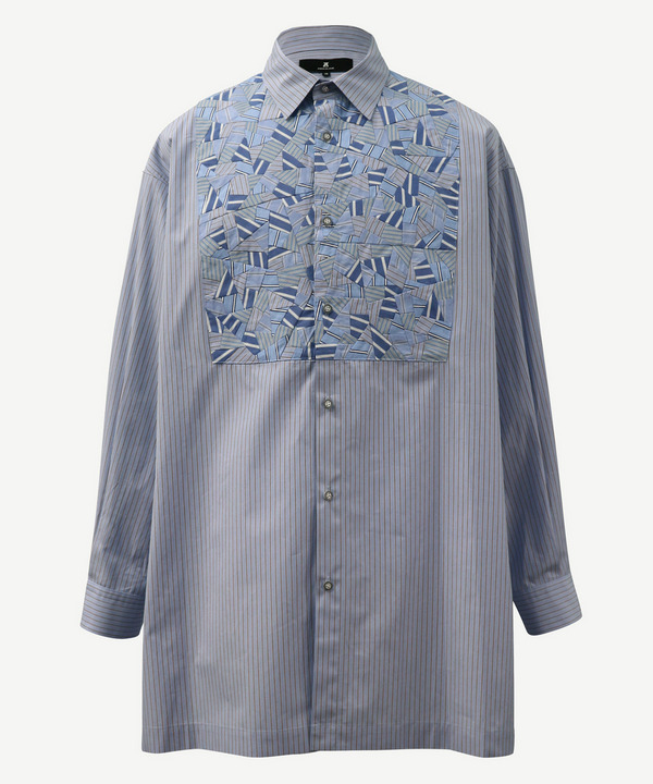 PATCHWORK PART LONG SHIRTS 詳細画像 BLACK 6