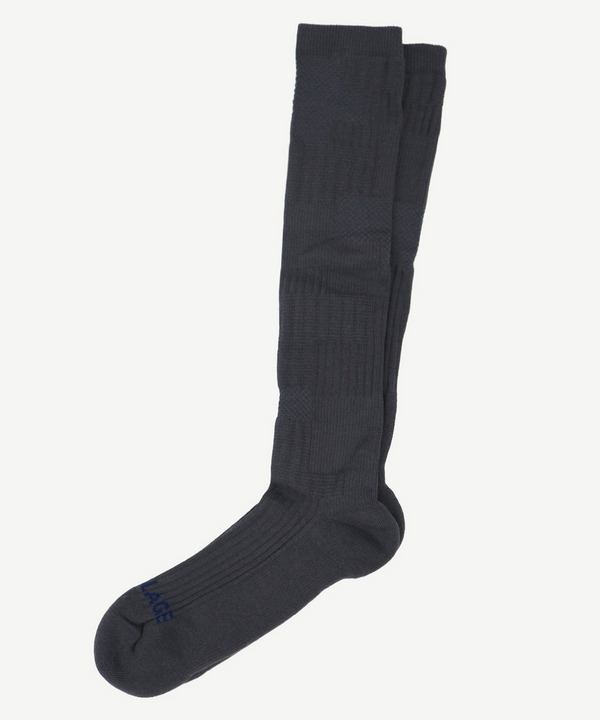 PATCHWORK JACQUARD LONG SOCKS 詳細画像 WHITE 7