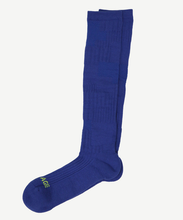 PATCHWORK JACQUARD LONG SOCKS 詳細画像 GRAY 9